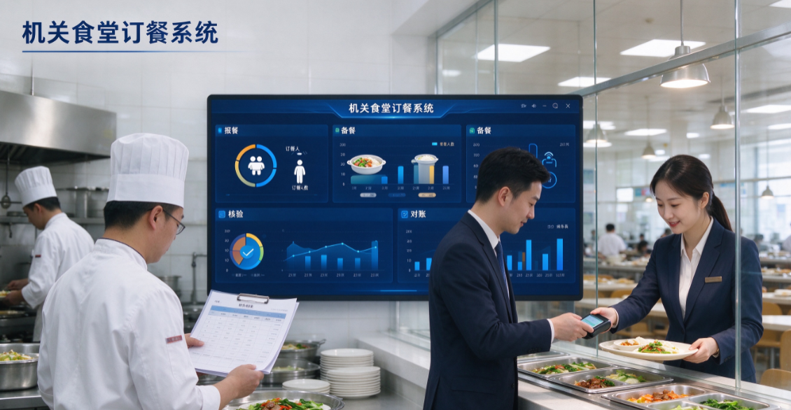 机关单位食堂数字化改造，食堂订餐宝实现报餐与备餐一体化管理